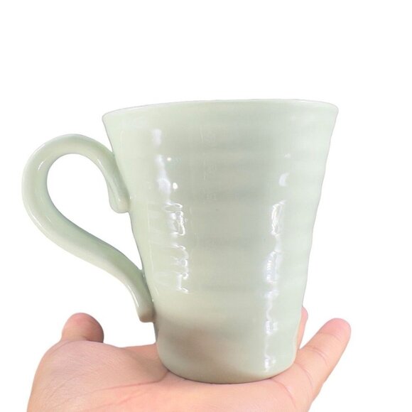 Portmeirion Sophie Conran Porcelain Coffee Mug Cup Light Green Celadon Single - Picture 1 of 8